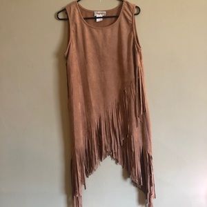Sleeveless Fringe Top